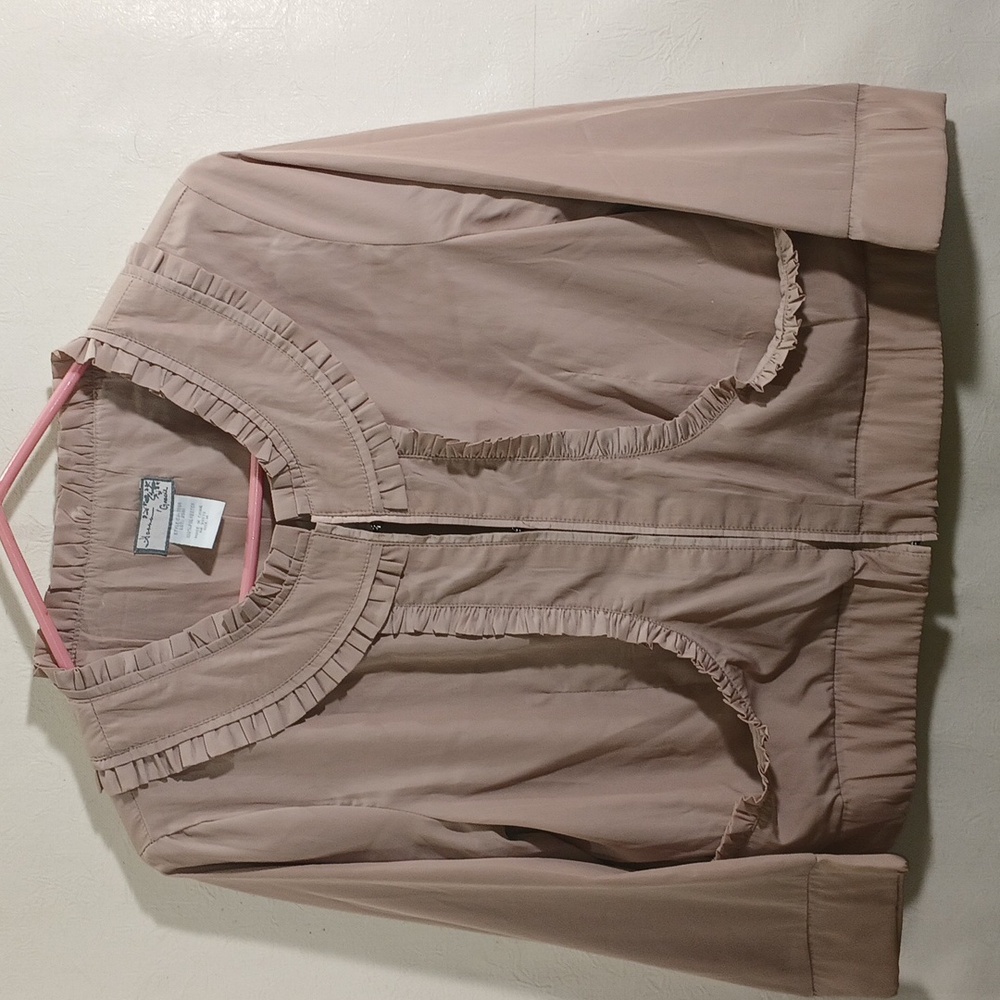 Hanna & Gracie Women's Jacket Lined And Ruffled Size M